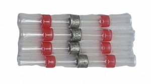 Conector termocontractabil cu inel de cositor, roșu, 1,5mmp - 50buc/set - Img 3