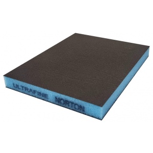 NORTON BURETE ABRAZIV 2 FETE ALBASTRU ULTRAFINE 123*98*12.5MM - Img 1