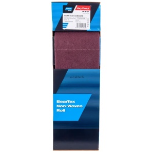 Pasla abraziva NORTON netesuta rosie, Bear-tex F2504 Standard Very Fine 115mmx10m - Img 3