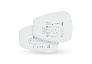 Prefiltru 3M pentru particule de praf, clasa protectie P3, compatibila cu semimasca de vopsitorie 6200 / 6503QL, set 2 bucati