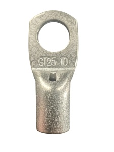 GT25 - Papuc cupru electrolitic neizolat, cu gaura, pentru fir de 25mmp (Sectiune cablu / Ø gaura: 25mmp / Ø10)