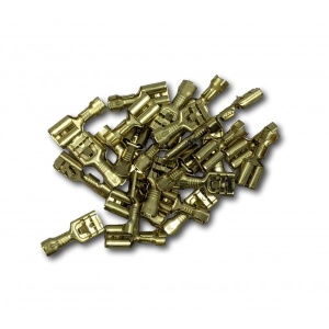 Papuc auto cupru, neizolat, mama, latime 6,3mm, cu opritor, pentru fir de 1,5mm2 - 100buc/set - Img 3