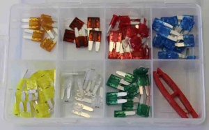 Set sigurante auto, format MICRO, 75buc+extractor/cutie