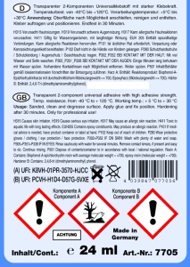 Adeziv Epoxy 2K transparent seringa dubla 24ml, 5min | STC - Img 3