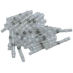 Conector termocontractabil cu inel de cositor, transparent, 0,5mmp - 50buc/set