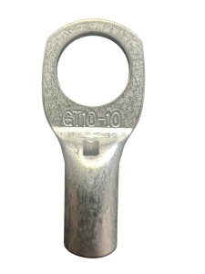 GT10 - Papuc cupru electrolitic neizolat, cu gaura, pentru fir de 10mmp (Sectiune cablu / Ø gaura: 10mmp / Ø10)
