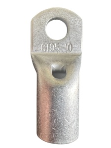 GT95 - Papuc cupru electrolitic neizolat, cu gaura, pentru fir de 95mmp (Sectiune cablu / Ø gaura: 95mmp / Ø10)
