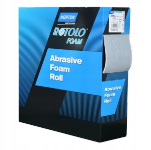 Norton Pro Plus A975 P800, rola burete abraziv pretaiat, 115mm x 25m - Img 1