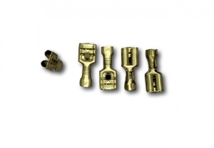 Papuc auto cupru, neizolat, mama, latime 6,3mm, cu opritor, pentru fir de 1,5mm2 - 100buc/set - Img 4