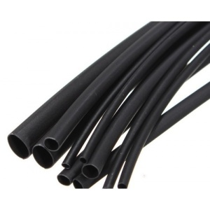 9/3 - Tub termocontractabil negru cu adeziv 9mm la 3mm - 1 metru