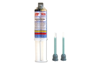 Adeziv STC pentru lipit plastic PUR 2K 1min, seringa dubla + 2 mixere 25g