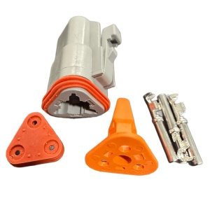 Conector auto Deutsch DTP, mama, 3 pini - Img 2