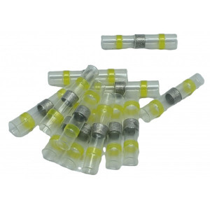 Conector termocontractabil cu inel de cositor, galben, 6mmp - 50buc/set - Img 1