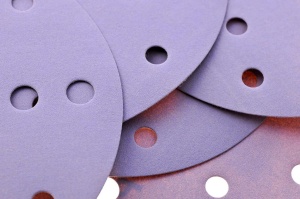 Disc abraziv SMIRDEX, ceramic P80, mov, 15 gauri, 150mm, suport de hartie, 740 Line - Img 3