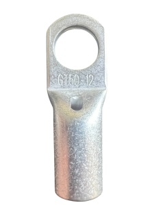GT50 - Papuc cupru electrolitic neizolat, cu gaura, pentru fir de 50mmp (Sectiune cablu / Ø gaura: 50mmp / Ø12)