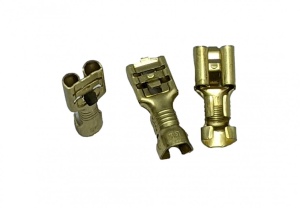 Papuc auto cupru, neizolat, mama, latime 6,3mm, cu opritor, pentru fir de 2,5mm2 - 100buc/set - Img 3