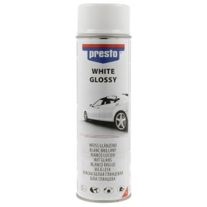 Spray vopsea alb lucios 500ml | PRESTO