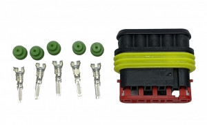 Conector AMP Superseal 5 pini (Tip: Tata 5 poli + pini + ganituri) - Img 3