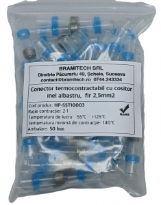 Papuc auto cupru, neizolat, tata, latime 6,3mm, pentru fir de 2,5mm2 - 100buc/set - Img 5
