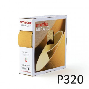 SMIRDEX ABRASOFT P320, rola burete abraziv pretaiat, 115mm x 25m - Img 1
