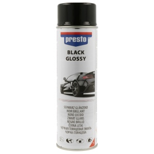 Spray vopsea negru lucios 500ml | PRESTO