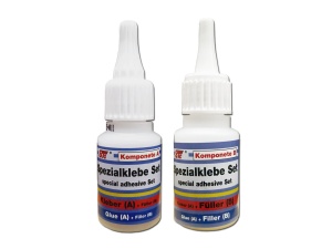 STC Set reparatii rapide pentru plastic cianoacrilat + granule umplere