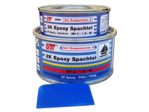 Chit Epoxy STC, 2K, pentru reparatii fibra de sticla, 600g |