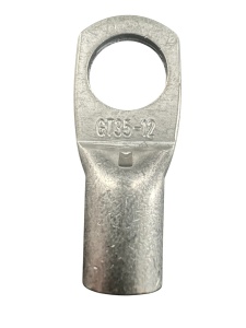 GT35 - Papuc cupru electrolitic neizolat, cu gaura, pentru fir de 35mmp (Sectiune cablu / Ø gaura: 35mmp / Ø12)