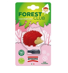 Odorizant AREXONS prindere grila Forest Club & frends, forma de Arici, Pink Flower