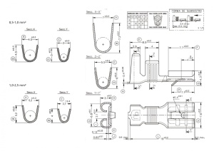 Papuc auto cupru, neizolat, mama, latime 6,3mm, cu opritor, pentru fir de 1,5mm2 - 100buc/set - Img 7