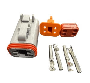 Conector auto Deutsch DTP, mama, 4 pini - Img 2
