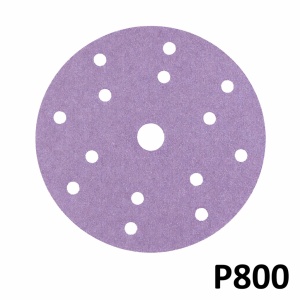 Disc abraziv SMIRDEX, ceramic P800, mov, 15 gauri, 150mm, suport de hartie, 740 Line