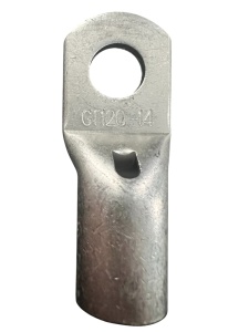 GT120 - Papuc cupru electrolitic neizolat, cu gaura, pentru fir de 120mmp (Sectiune cablu / Ø gaura: 120mmp / Ø14)