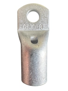 GT70 - Papuc cupru electrolitic neizolat, cu gaura, pentru fir de 70mmp (Sectiune cablu / Ø gaura: 70mmp / Ø8)