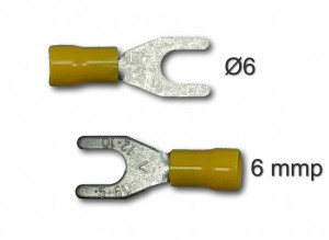 Papuc auto izolat furca tip AU 6 pentru surub de 6 - 100buc/set - Img 3