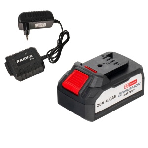 Polizor unghiular Raider cu acumulator R20, diametru disc 125mm, acumulator 4Ah - Img 3
