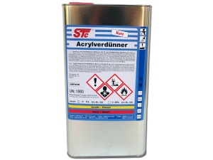 STC ACRYLIC THINNER (SHORT) 5L CANISTER - Img 1