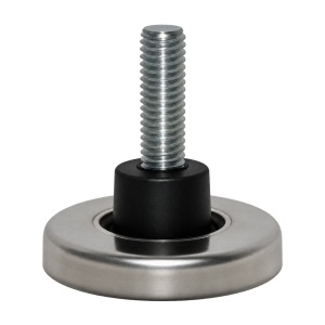 Conector sustinere bara-perete otel inoxidabil lucios