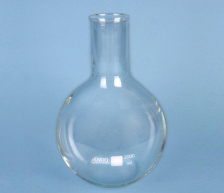 Balon simplu gat ingust fund plat - 2000 ml