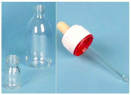 sticla alba cu pipeta 60 ml