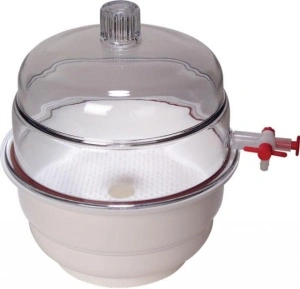 Exicator PP/PC cu robinet de vacuum - 200 mm