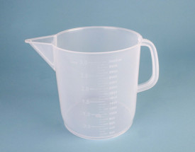 Pahar Berzelius material PP cu toarta, forma joasa - 500 ml