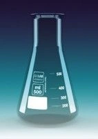 Pahar Erlenmeyer sticla, gat larg - 250 ml