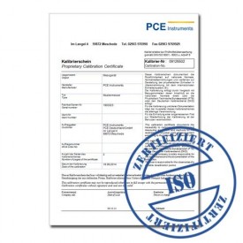 PH-metru pentru vin si bere cu certificat de calibrare ISO PCE-PH20WINE