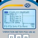 Aparat profesional pentru monitorizare de vibrații in constructii PCE-VM40C