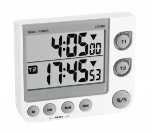 Cronometru cu 2 canale si alarma vizuala