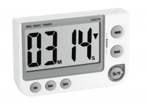 Cronometru timer cu memorie si alarma vizuala