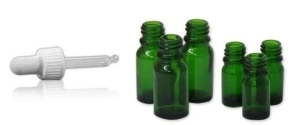 Sticla verde 10 ml cu picurator pipeta