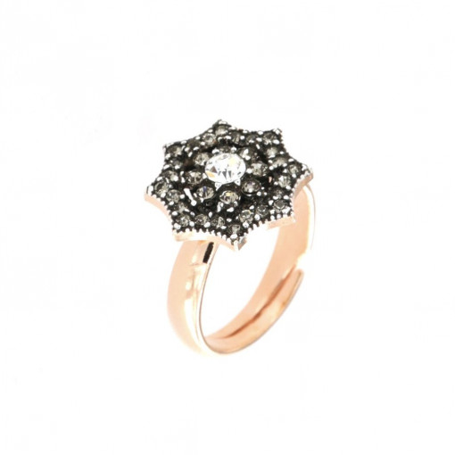 Inel din argint 925 în stil antic cu swarovski
