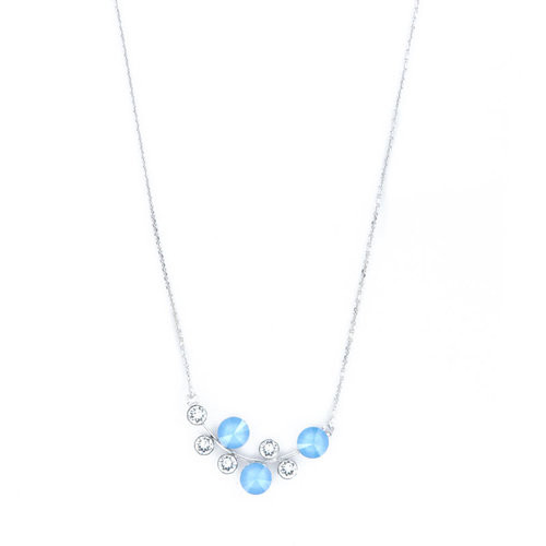Colier din argint 925 cu puncte de lumina aqua blue